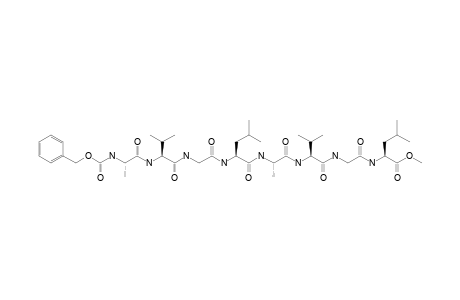 Leucine, N[N-[N-[N-[N[N-[N-(N-carboxy-l-alanyl)-l-valyl]glycyl]leucyl]-l-alanyl]-l-valyl]glycyl]-, N-benzyl methyl ester, l-