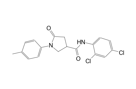 3-pyrrolidinecarboxamide, N-(2,4-dichlorophenyl)-1-(4-methylphenyl)-5-oxo-