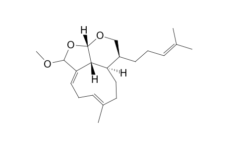 (2R*,3R*,6E,9E,10R*,18S*)-17,18-18,19-BISEPOXY-XENIC-19-METHOXY-6,9,13-TRIENE