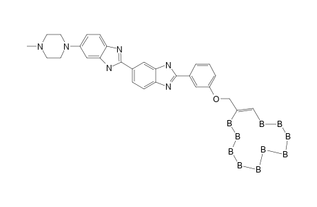 3-[(1,2-DICARBA-CLOSO-DODECABORANYL)-METHOXY]-1-[5'-[5''-(4'''-METHYLPIPERAZIN-1'''-YL)-BENZIMIDAZOL-2''-YL]-BENZIMIDAZOL-2'-YL]-BENZENE