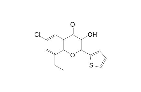 6-chloro-8-ethyl-3-hydroxy-2-(2-thienyl)chromone