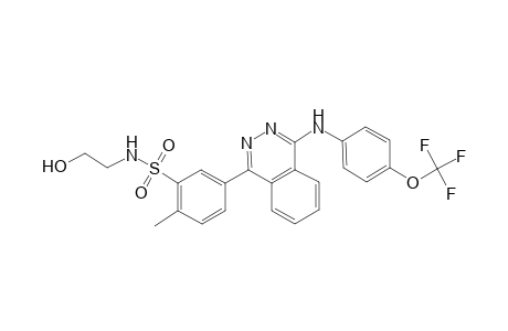 benzenesulfonamide, N-(2-hydroxyethyl)-2-methyl-5-[4-[[4-(trifluoromethoxy)phenyl]amino]-1-phthalazinyl]-