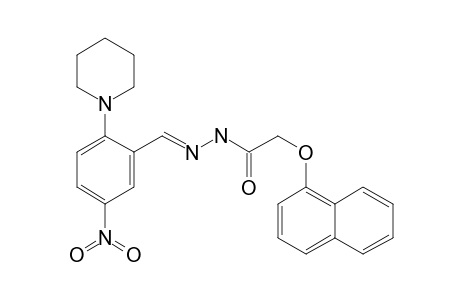 2-(1-Naphthyloxy)-N'-(5-nitro-2-piperidinobenzylidene)acethydrazide