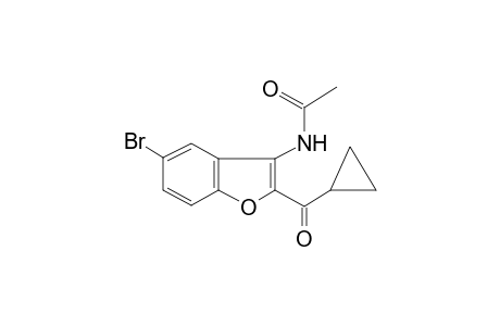 N-[5-Bromo-2-(cyclopropylcarbonyl)-1-benzofuran-3-yl]acetamide