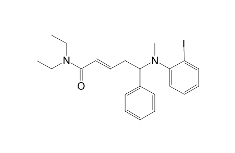 (E)-N,N-diethyl-5-((2-iodophenyl)(methyl)amino)-5-phenylpent-2-enamide