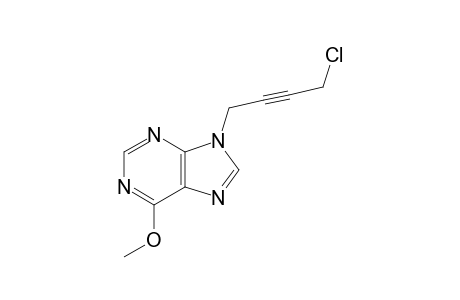 N9-(4'-CHLORO-2'-BUTYNYL-1'-YL)-6-METHOXY-PURINE