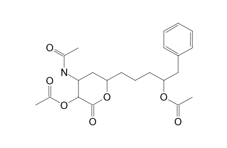 Acetamide, N-[3-(acetyloxy)-6-[4-(acetyloxy)-5-phenylpentyl]tetrahydro-2-oxo-2H-pyran-4-yl]-