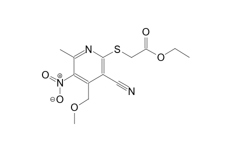 acetic acid, [[3-cyano-4-(methoxymethyl)-6-methyl-5-nitro-2-pyridinyl]thio]-, ethyl ester