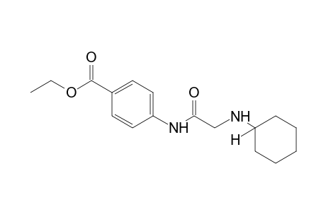 p-(2-cyclohexylaminoacetamido)benzoic acid, ethyl ester