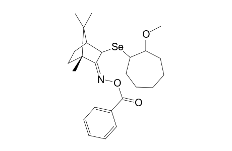 1-Methoxy-2-(2-benzoyloxyoxime-3-selenobornyl)cycloheptane