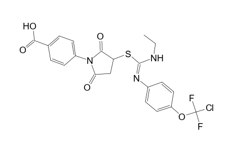 benzoic acid, 4-[3-[[(Z)-[[4-(chlorodifluoromethoxy)phenyl]amino][(Z)-ethylimino]methyl]thio]-2,5-dioxo-1-pyrrolidinyl]-