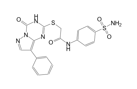 acetamide, N-[4-(aminosulfonyl)phenyl]-2-[(3,4-dihydro-4-oxo-8-phenylpyrazolo[1,5-a][1,3,5]triazin-2-yl)thio]-