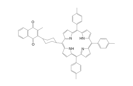 5-[4(a)-(2-Methyl-1,4-naphthoquinon-3-yl)cyclohex(e)-yl]-10,15,20-tris(4-methylphenylene)prophyrin