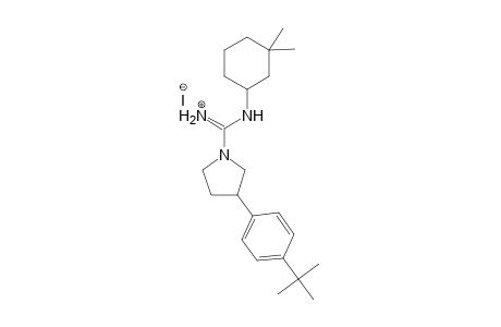 1-Pyrrolidinecarboximidamide, N-(3,3-dimethylcyclohexyl)-3-[4-(1,1-dimethylethyl)phenyl]-, monohydriodide