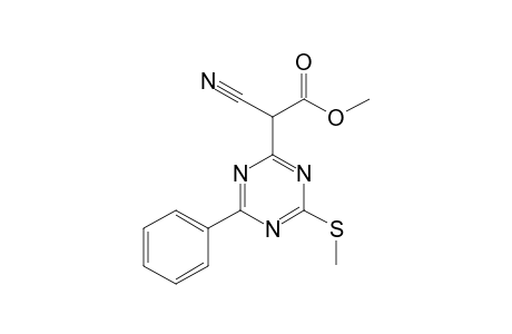 Cyano-(4-methylsulfanyl-6-phenyl-[1,3,5]triazin-2-yl)-acetic acid methyl ester