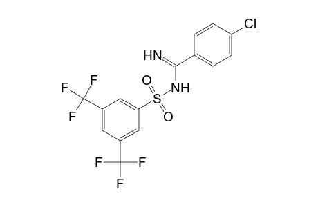N-[1-(p-chlorophenyl)formimidoyl]-alpha,alpha,alpha,alpha',alpha',alpha'-hexazluoro-3,5-xylenesulfonamide
