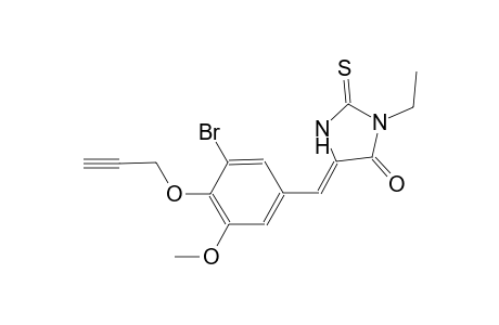 (5Z)-5-[3-bromo-5-methoxy-4-(2-propynyloxy)benzylidene]-3-ethyl-2-thioxo-4-imidazolidinone