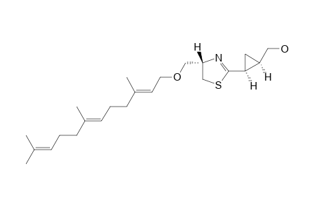 (4R)-2-[(1'R,2'S)-1',2'-METHANO-3'-HYDROXYPROPYL]-4-FARNESYLOXYMETHYL-4,5-DIHYDROTHIAZOLE