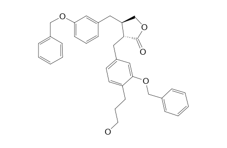 (+-)-(2R,3R)-2-[3-Benzyloxy-4-(3-hydroxypropyl)benzyl]-3-(3'-benzyloxybenzyl)butyrolactone