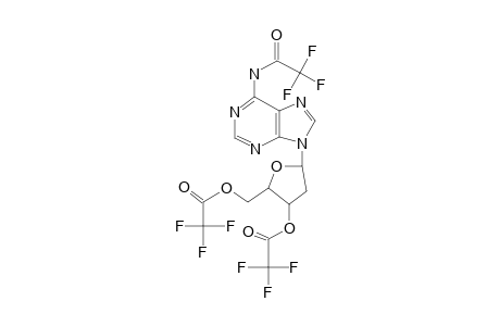 Adenosine, 2'-deoxy-N-(trifluoroacetyl)-, 3',5'-bis(trifluoroacetate)