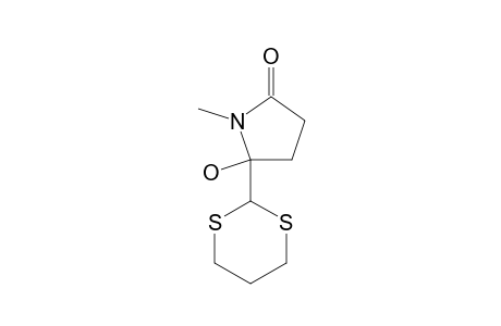 5-(m-dithian-2-yl)-5-hydroxy-1-methyl-2-pyrrolidinone