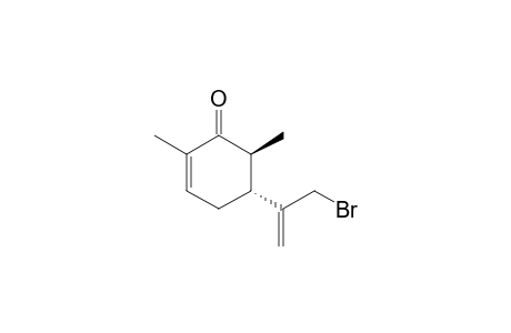 (5R,6S)-5-(3-bromoprop-1-en-2-yl)-2,6-dimethylcyclohex-2-en-1-one