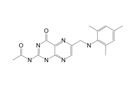 Acetamide, N-[1,4-dihydro-4-oxo-6-[[(2,4,6-trimethylphenyl)amino]methyl]-2-pteri dinyl]-