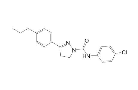 4'-chloro-3-(p-propylphenyl)-2-pyrazoline-1-carboxanilide