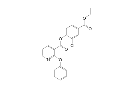 2-phenoxynicotinic acid, ester with 3-chloro-4-hydroxybenzoic acid, ethyl ester