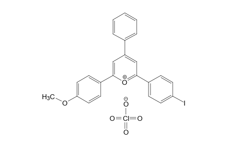 2-(p-iodophenyl)-6-(p-methoxyphenyl)-4-phenylpyrylium perchlorate