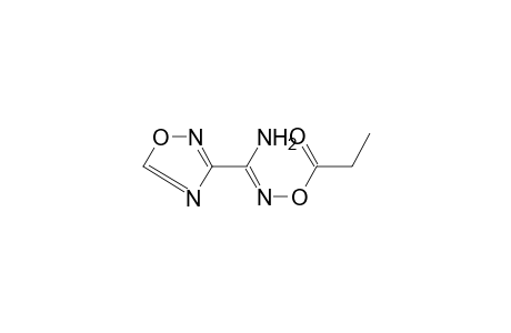 1,2,4-Oxadiazole-3-carboximidamide, N'-(1-propionyloxy)-