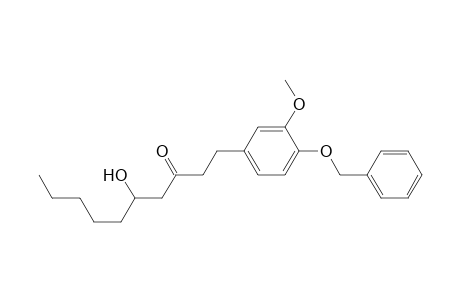 1-(4-Benzyloxy-3-methoxyphenyl)-5-hydroxydecan-3-one