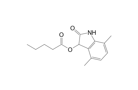 4,7-Dimethyl-2-oxo-1,3-dihydro-2H-indol-3-yl pentanoate