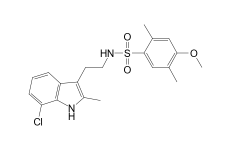 N-[2-(7-chloranyl-2-methyl-1H-indol-3-yl)ethyl]-4-methoxy-2,5-dimethyl-benzenesulfonamide