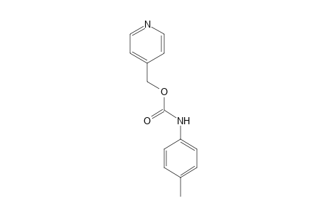 p-methylcarbanilic acid, 4-pyridylmethyl ester