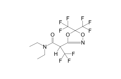 3-(1-N,N-DIETHYLCARBAMOYL-2,2,2-TRIFLUOROETHYL)-5,5-BIS(TRIFLUOROMETHYL)-1,4,2-DIOXAZOLINE