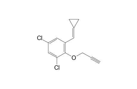 1,5-dichloro-3-(cyclopropylidenemethyl)-2-prop-2-ynoxy-benzene