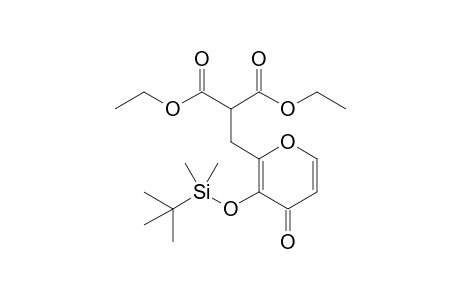 Diethyl 2-[(3-tert-Butyldimethylsiloxy-4-oxo-4H-2-pyranyl)methyl]malonoate