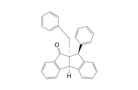 (4b.alpha.,9a.alpha.,10.beta.)-9.alpha.-Benzyl-10-phenyl-4b,9,9a,10-tetrahydroindeno[1,2-a] inden-9-one