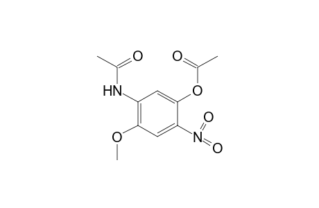 acetic acid, ester with 5'-hydroxy-2'-methoxy-4'-nitroacetanilide