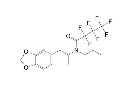 (.+/-.)-N-propyl-3,4-methylenedioxyamphetamine, N-(heptafluorobutyryl)