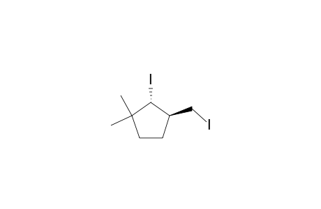 trans-2-iodo-3-(iodomethyl)-1,1-dimethylcyclopentanee