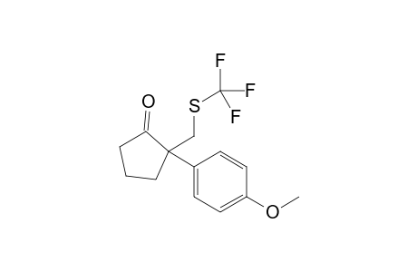 2-(4-methoxyphenyl)-2-(((trifluoromethyl)thio)methyl)cyclopentan-1-one