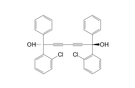 (-)-1,6-bis(o-chlorophenyl)-1,6-diphenyl-2,4-hexadiyne-1,6-diol