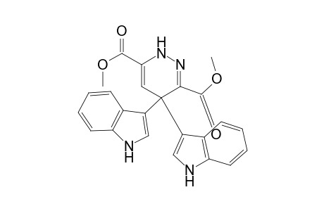 3,6-Pyridazinedicarboxylic acid, 1,4-dihydro-4,4-di-1H-indol-3-yl-, dimethyl ester