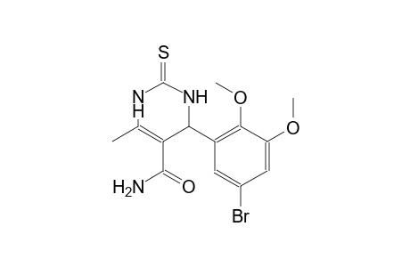 4-(5-bromo-2,3-dimethoxyphenyl)-6-methyl-2-thioxo-1,2,3,4-tetrahydro-5-pyrimidinecarboxamide