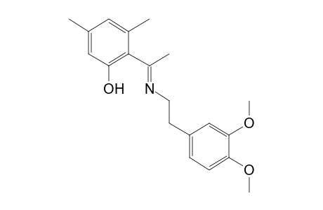 2-[N-(3,4-dimethoxyphenethyl)acetimidoyl]-3,5-xylenol