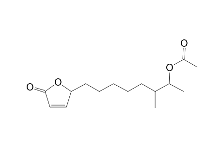 2(5H)-Furanone, 5-(7-hydroxy-6-methyloctyl)-, acetate