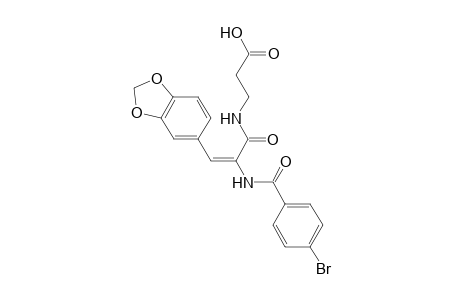 N-{(2E)-3-(1,3-benzodioxol-5-yl)-2-[(4-bromobenzoyl)amino]-2-propenoyl}-beta-alanine