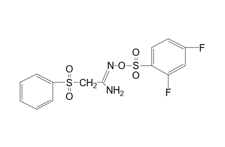 O-[(2,4-difluorophenyl)sulfonyl]-2-(phenylsulfonyl)acetamidoxime